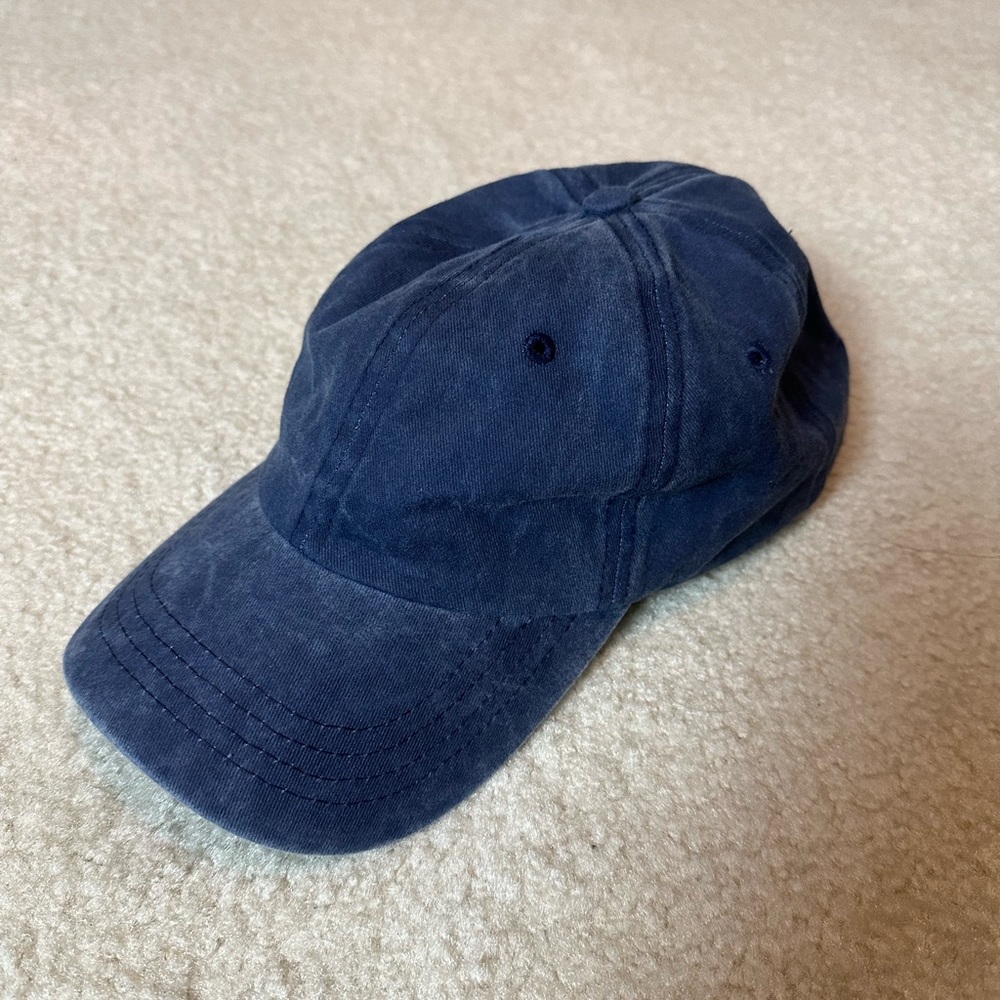 Forever 21 Navy Stone Wash Cap